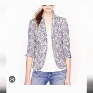 J crew Liberty print schoolboy blazer June meadow floral size 12